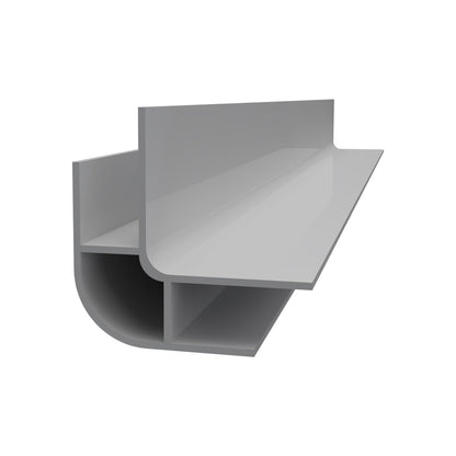 Trusscore Wall & Ceiling Trim Gray - Outside Corner Round 10'