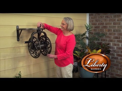 Liberty Garden Dual Mount Stainless Hose Reel