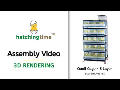 Hatchingtime Quail Cage - 5 Layer