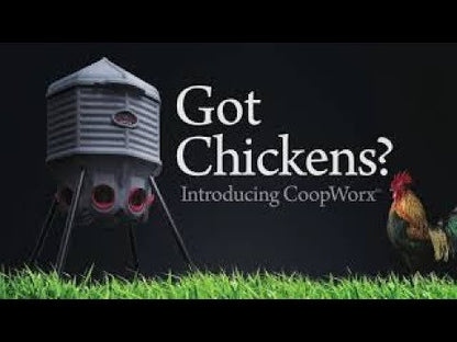 CoopWorx Chicken Feed Silo - Adjustable Legs