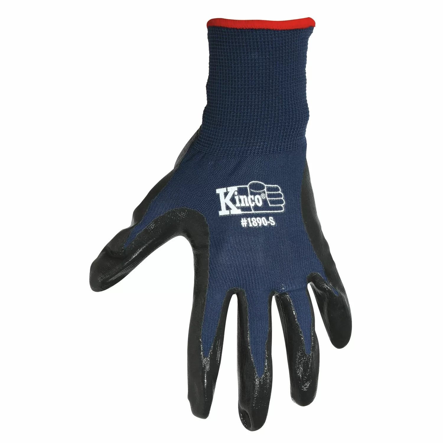 Kinco® Polyester Gloves w/Nitrile Palm - QC Supply - 