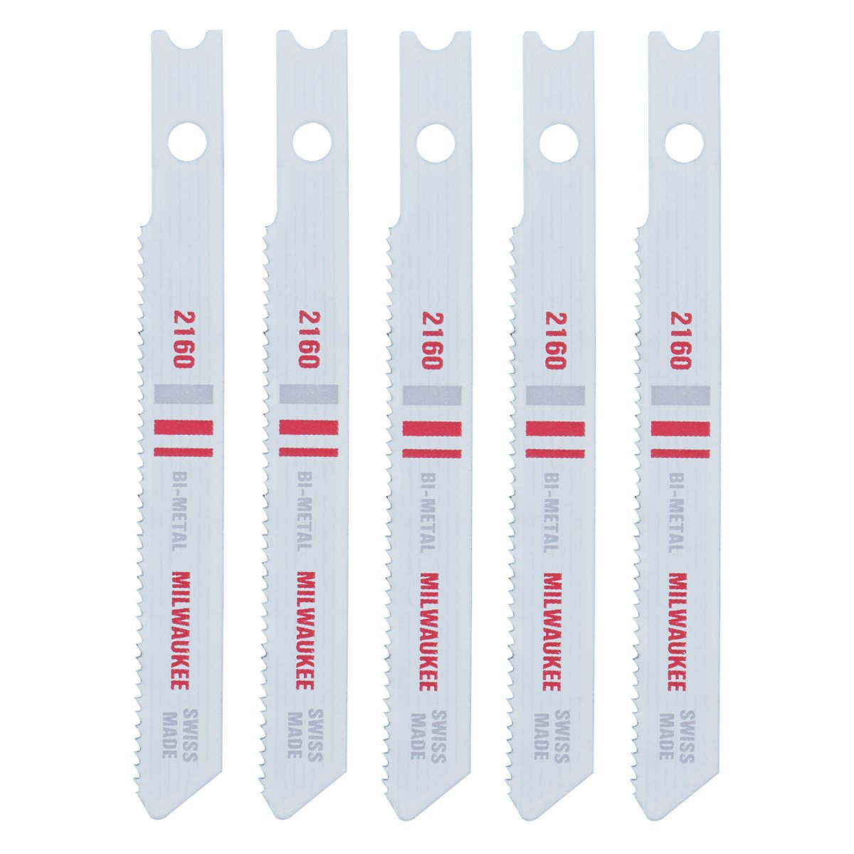 Milwaukee Tool Bi-Metal Jig Saw Blade - 2 3/4" 24 TPI - 5 Pack