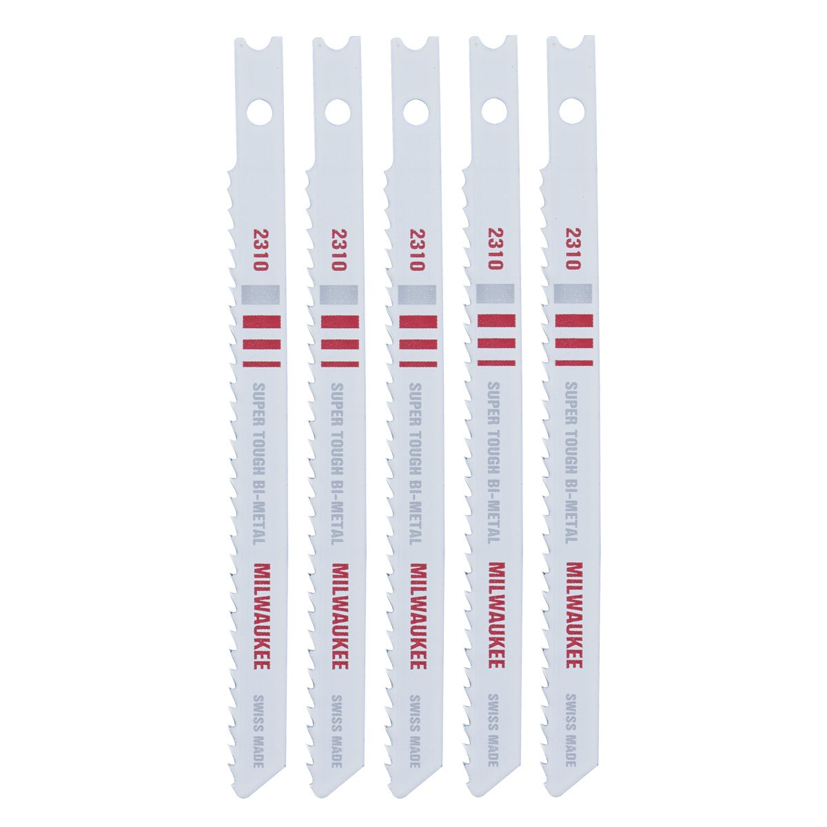 Milwaukee Tool Bi-Metal Jig Saw Blade 4-1/8" 10 TPI -5 Pk