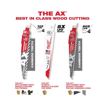 Milwaukee Tool The Ax™ Sawzall® Blade - 12" 5 TPI - 5Pk