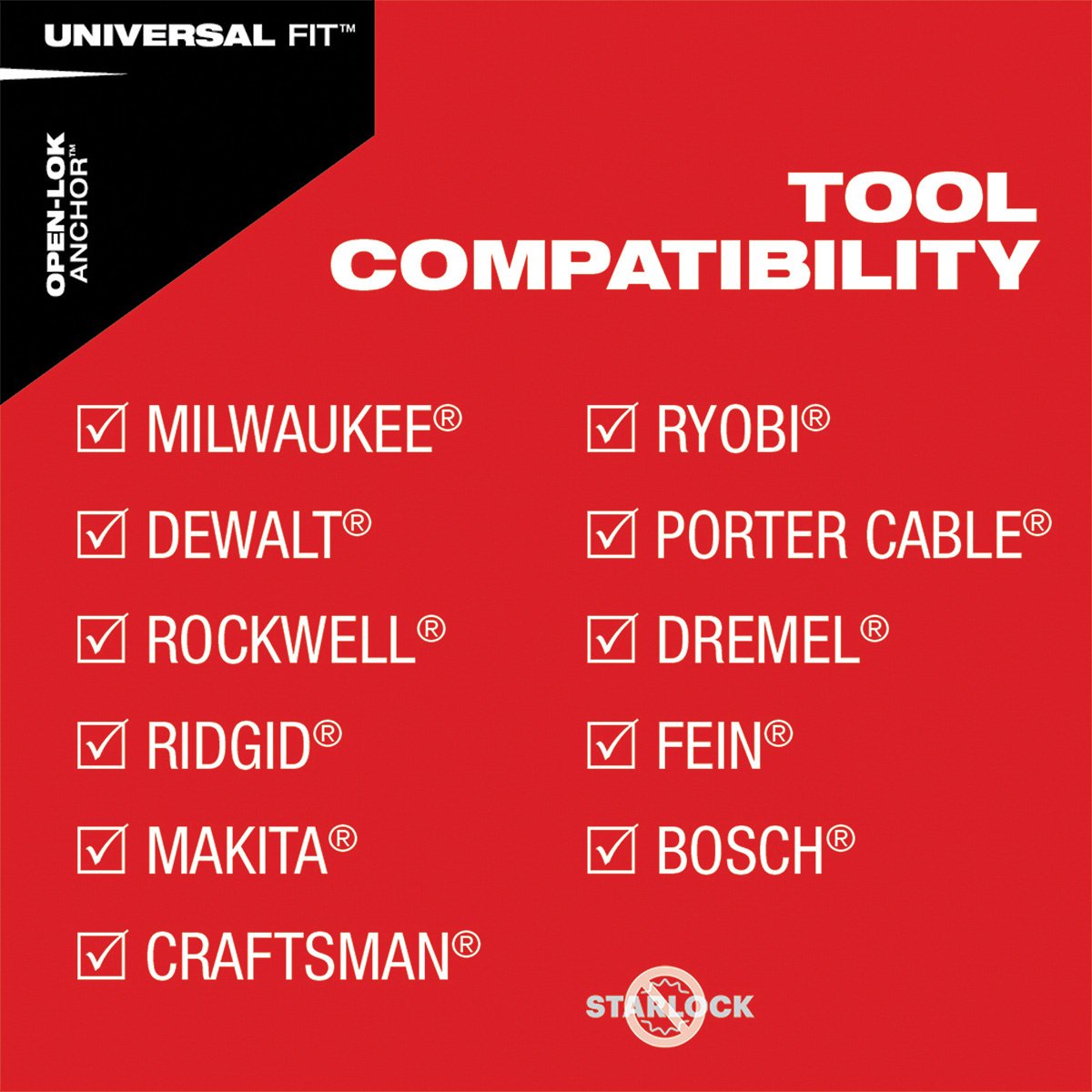 Milwaukee Tool OPEN-LOK™ All-Purpose Multi-Tool Blade Variety Pack - 3 Piece