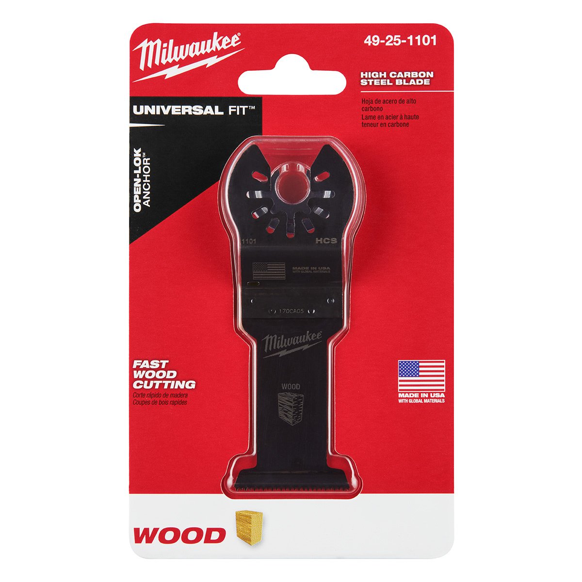 Milwaukee Tool OPENLOK™ HCS Wood Blades  13/8"