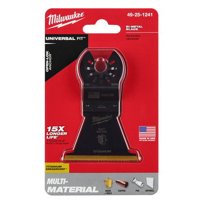 Milwaukee Tool OPEN-LOK™ Titanium Enhanced Bi-Metal Multi-Material Blade - 2-1/2" -  1 Pack