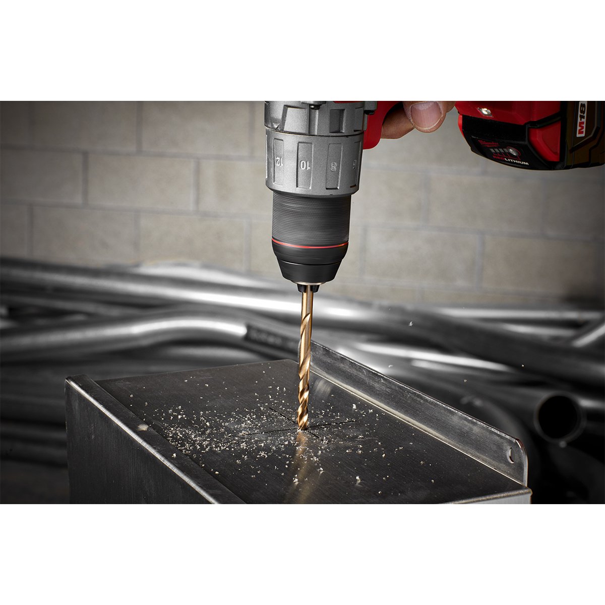 Milwaukee Tool Cobalt Red Helix™ Drill Bits  3/8"   1/2"