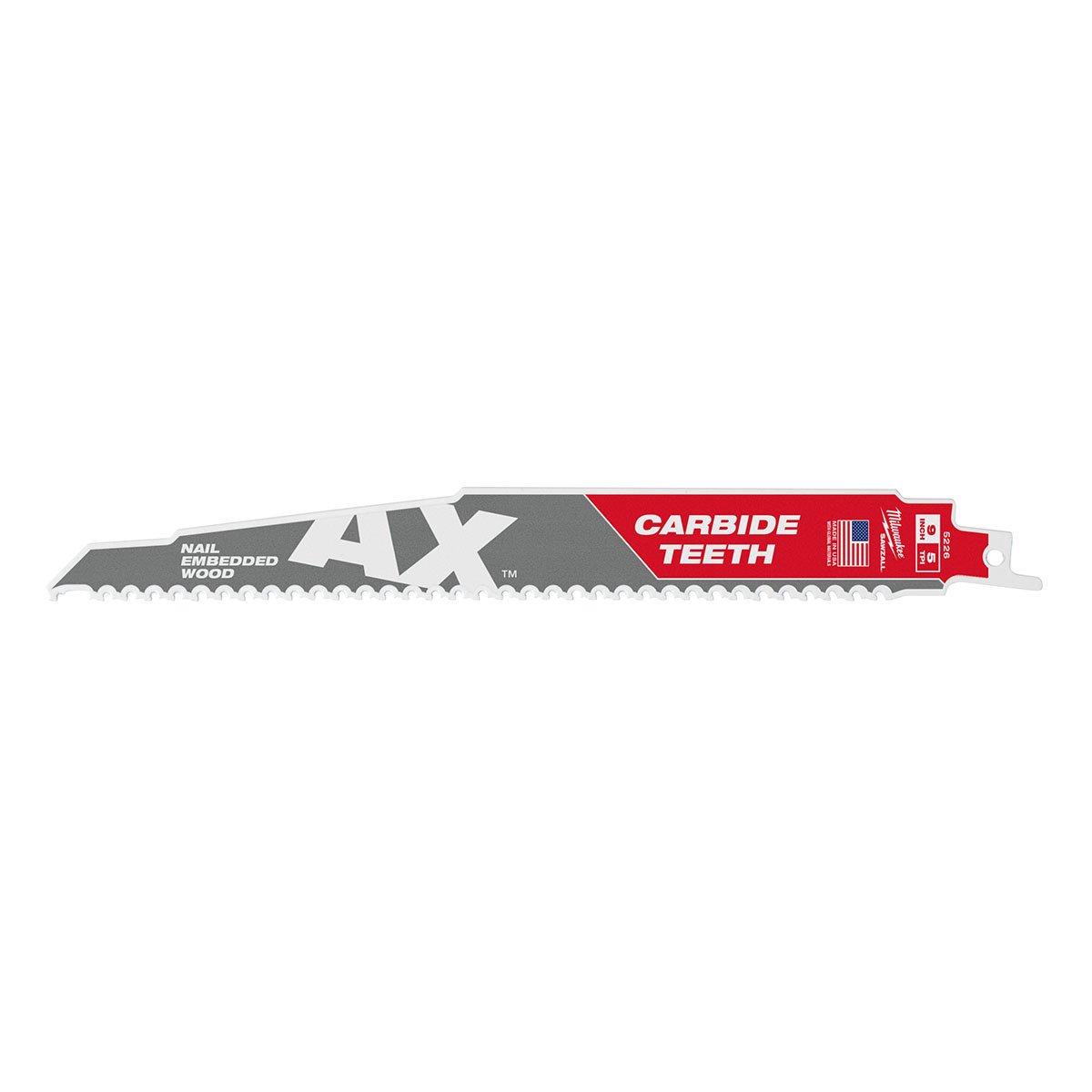 Milwaukee Tool THE AX™ with Carbide Teeth Blades- 9" 5 TPI - 3 Pack