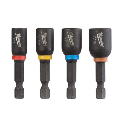 Milwaukee Tool Shockwave™ 1-7/8" Magnetic Nut Driver Set - 4 Piece