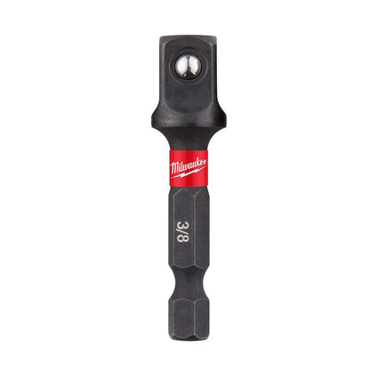 Milwaukee Tool Shockwave 1/4" Hex Shank to 3/8" Socket Adapter