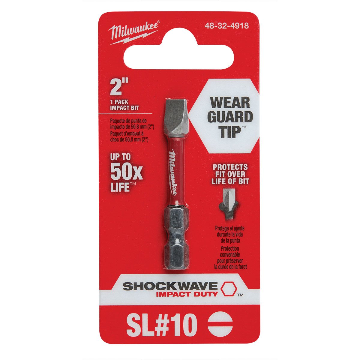 Milwaukee Tool Shockwave™ 2" Impact Slotted Power Bit