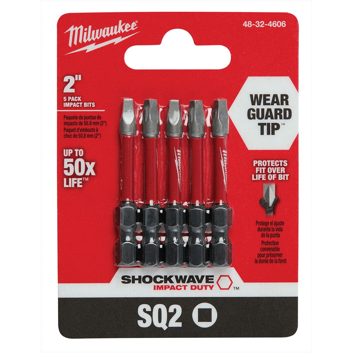 Milwaukee Tool Shockwave™ 2" Impact Square Recess Power Bit