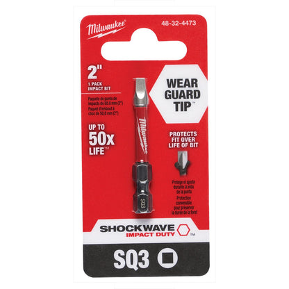 Milwaukee Tool Shockwave™ 2" Impact Square Recess Power Bit