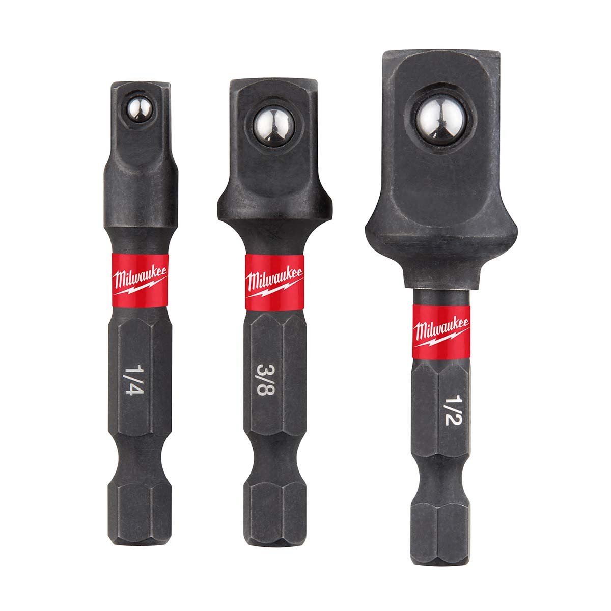 Milwaukee Tool Shockwave™ 3 Piece Impact Socket Adapter Set