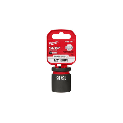 Milwaukee Tool Shockwave Impact Duty 1/2" Drive 13/16" Standard 6 Point Socket