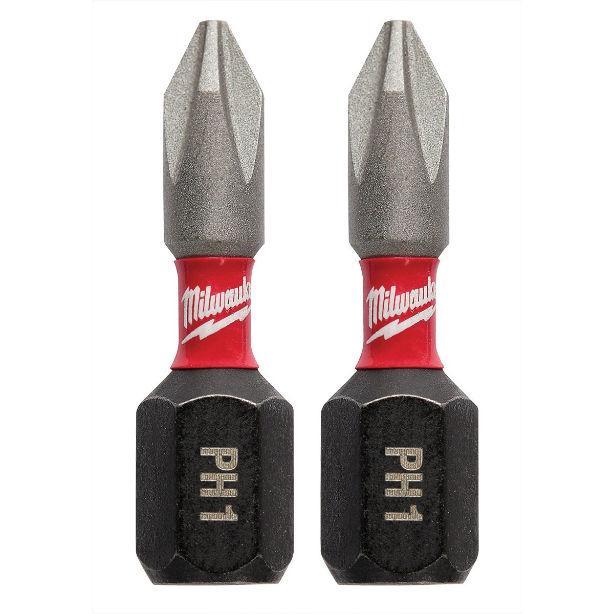 Milwaukee Tool Shockwave™ Impact Phillips #1 Insert Bits - 2 Pack