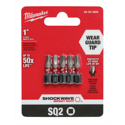 Milwaukee Tool Shockwave™ Impact Square Recess Insert Bits