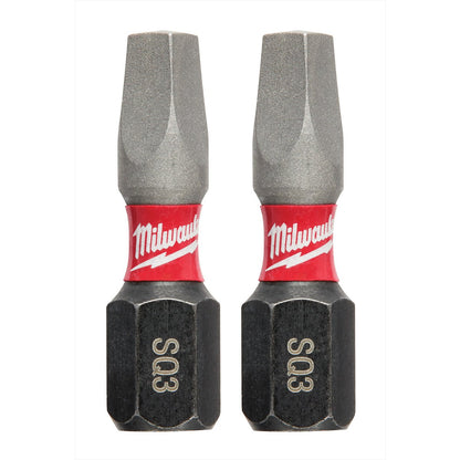 Milwaukee Tool Shockwave™ Impact Square Recess Insert Bits