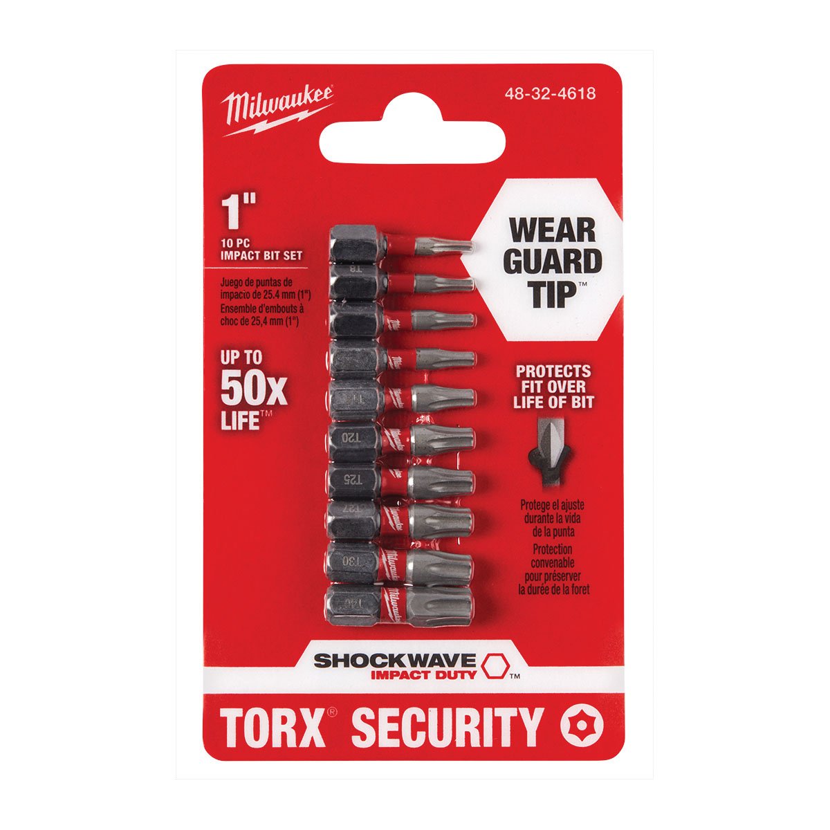 Milwaukee Tool Shockwave™ Torx Security Insert Bit Set - 10Pc