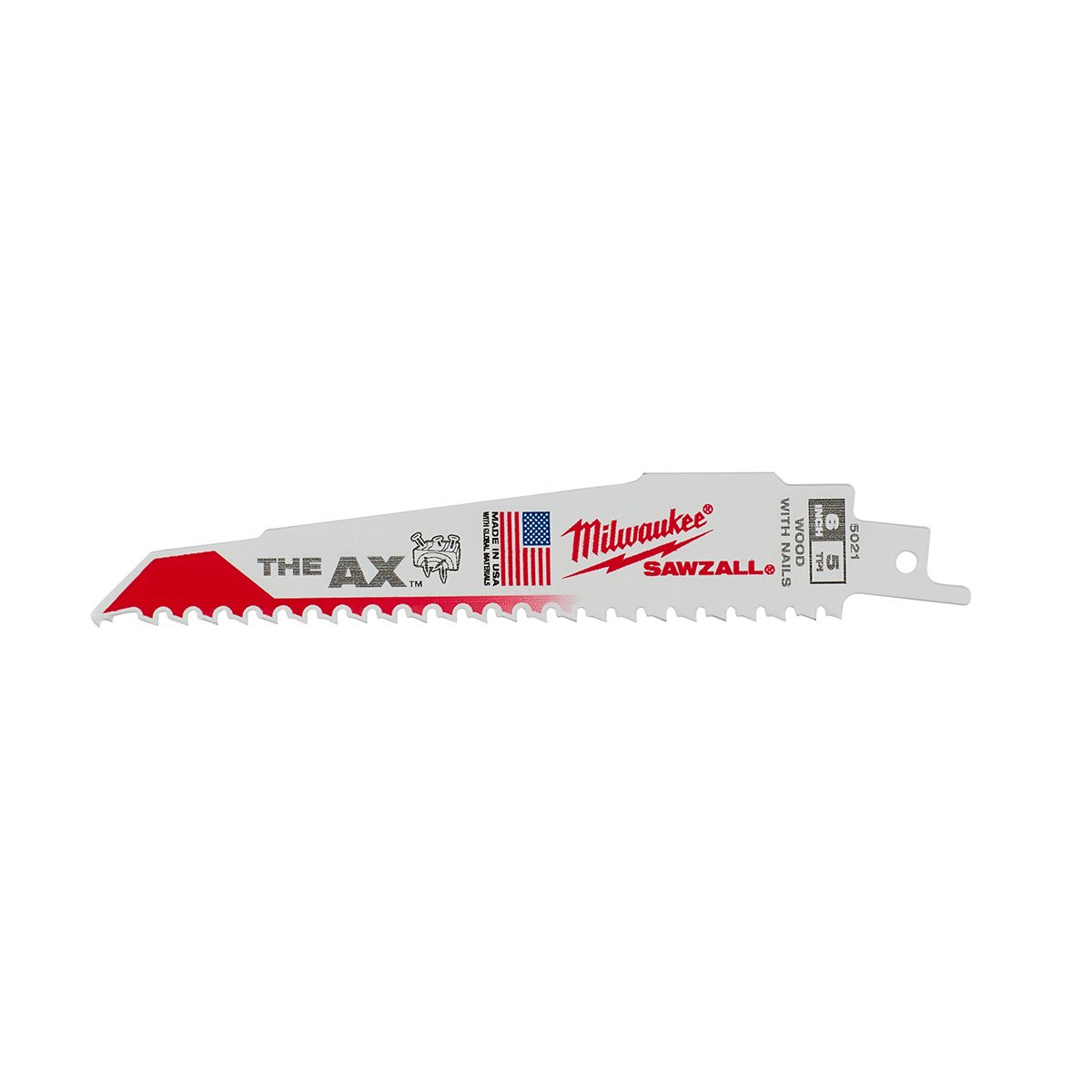 Milwaukee Tool The Ax™ Sawzall Blade 6" 5 TPI - 5Pk