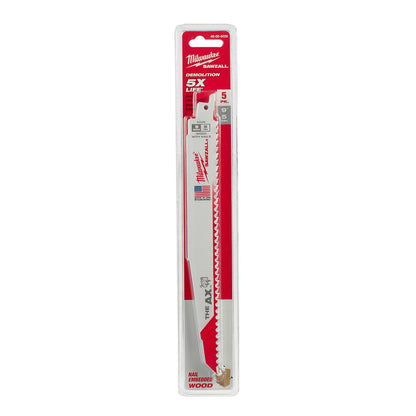 Milwaukee Tool The AX™ SAWZALL® Blade - 9" 5 TPI - 5Pk