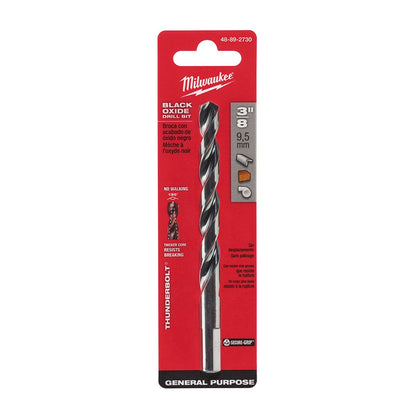 Milwaukee Tool Thunderbolt® Black Oxide Drill Bit  23/64"  1/2"