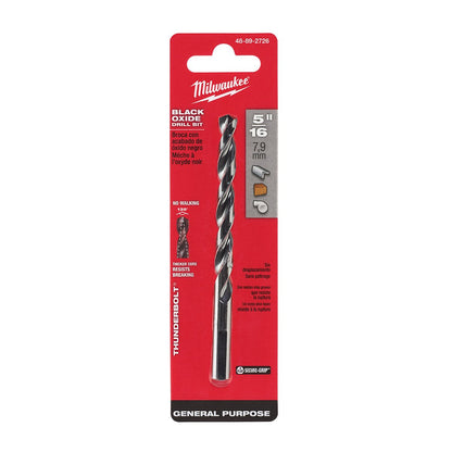 Milwaukee Tool Thunderbolt® Black Oxide Drill Bits  13/64"  11/32"