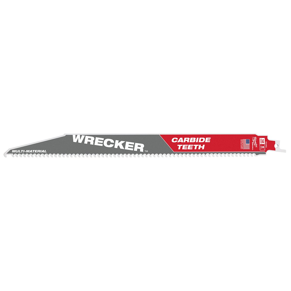 Milwaukee Tool THE WRECKER™ With Carbide Teeth SAWZALL® Blade - 12" 6 TPI - 1Pk