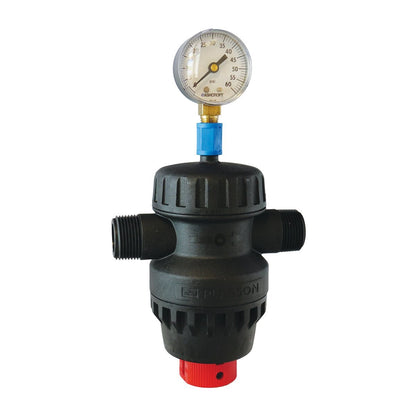 Plasson Universal Pressure Regulator UPR 550/550N with Coupling and Gauge - QC Supply - 