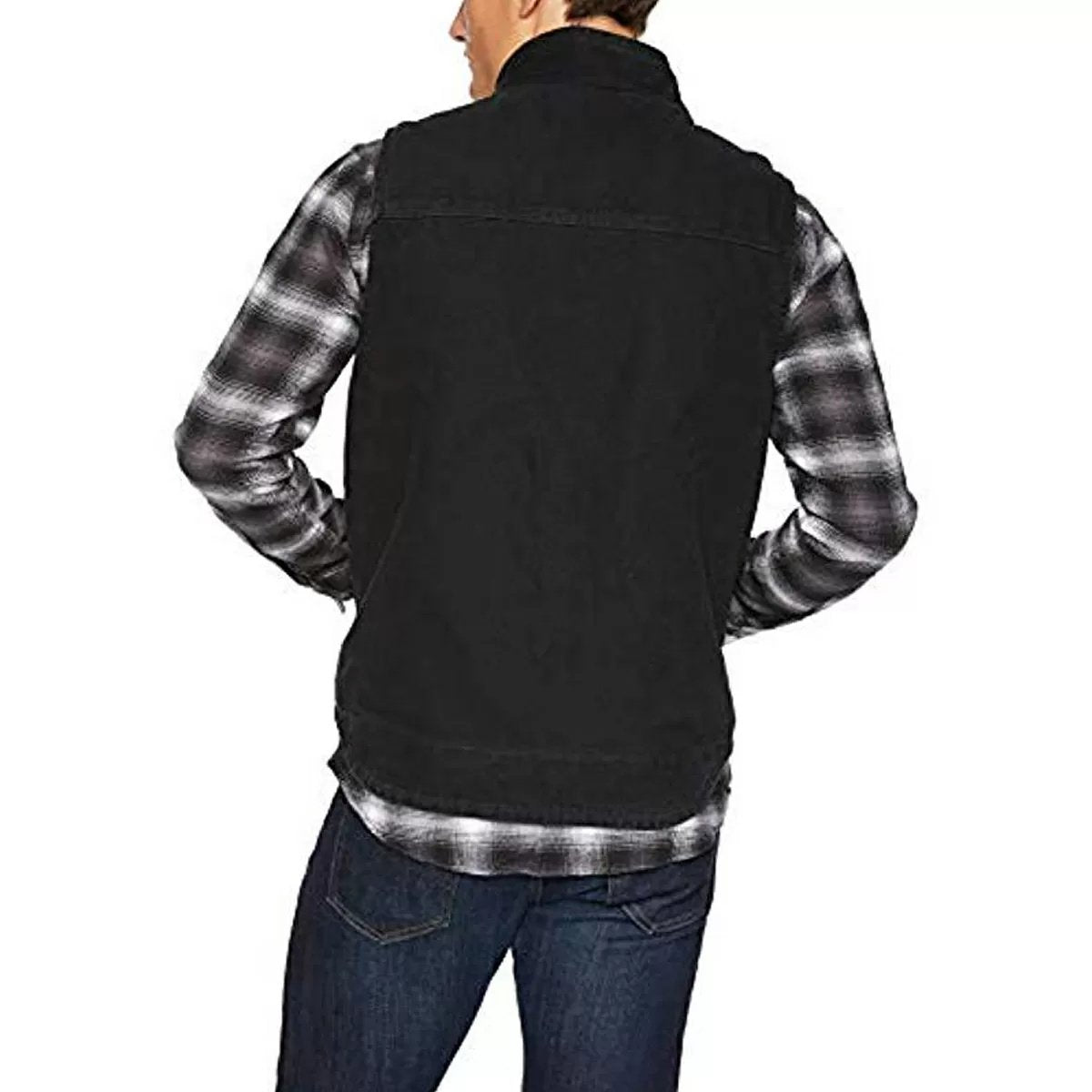 Carhartt® Loose Fit Washed Duck Sherpa-Lined Mock-Neck Vest