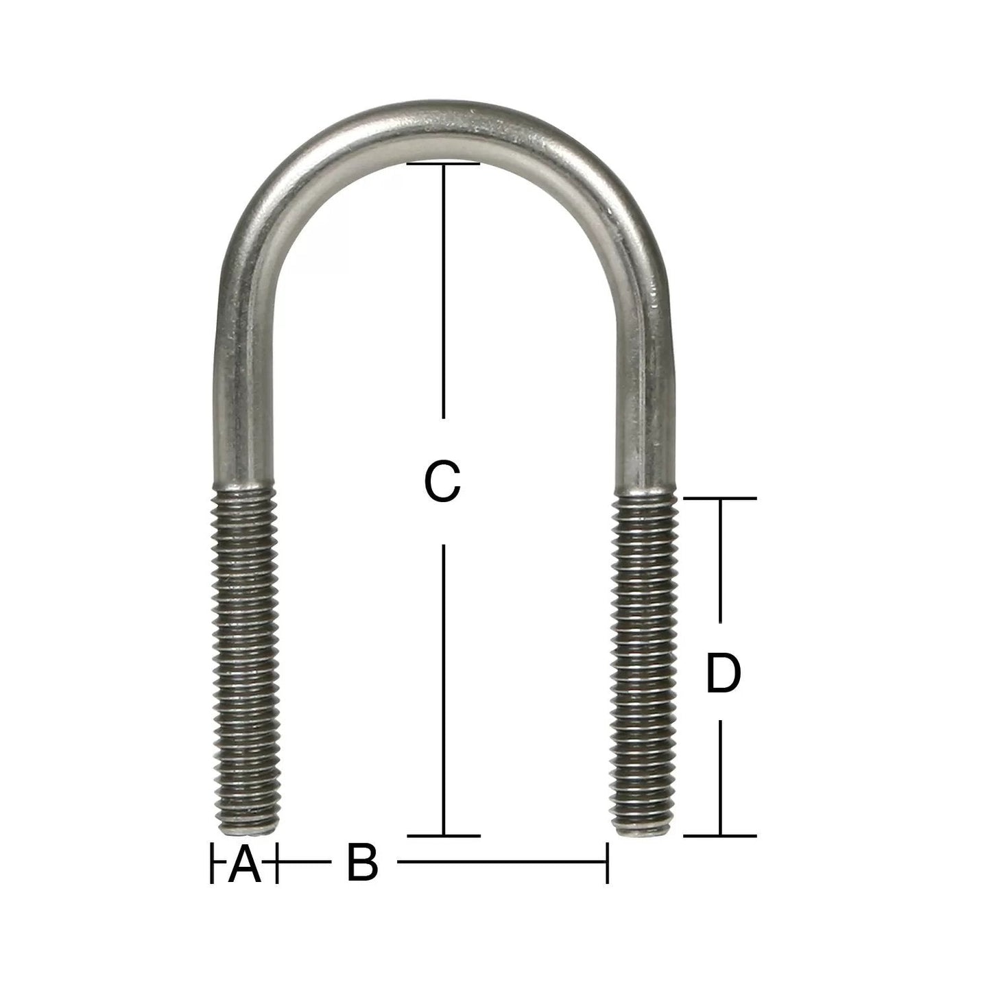 Stainless Steel U Bolt - QC Supply - 